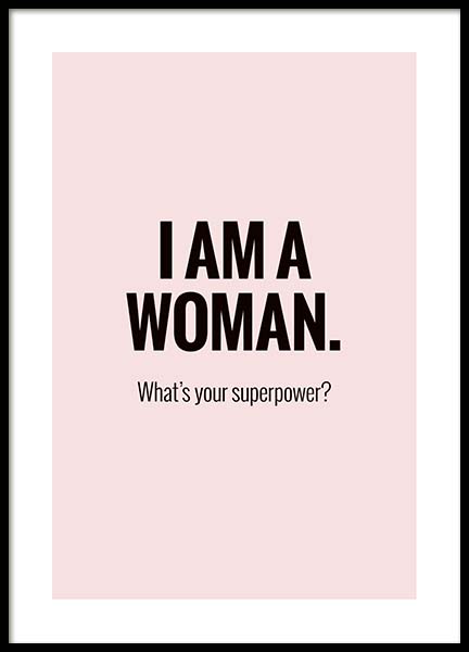 I'm a Woman Poster nel gruppo Poster / Testi e citazioni presso Desenio AB (10029)