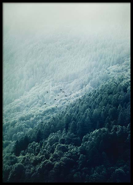 Foggy Mountainside Poster nel gruppo Poster / Natura presso Desenio AB (10089)