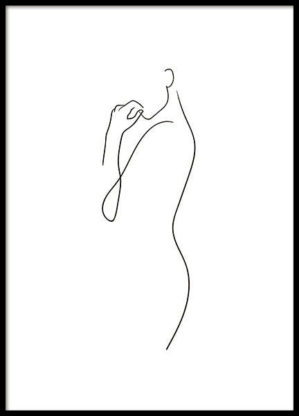 Curve Line Art Poster - Curve femminili - desenio.ch