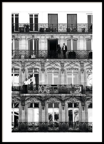 Balconies Poster nel gruppo Poster / Bianco e nero  presso Desenio AB (11338)
