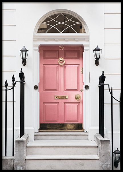 London Pink Door Poster nel gruppo Poster / Fotografia presso Desenio AB (11368)