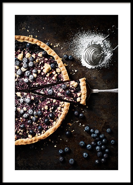 Blueberry Pie Poster nel gruppo Poster / Poster per la cucina presso Desenio AB (11517)