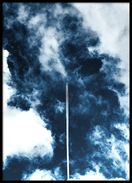 Airplane in Sky Poster nel gruppo Poster / Natura presso Desenio AB (11822)