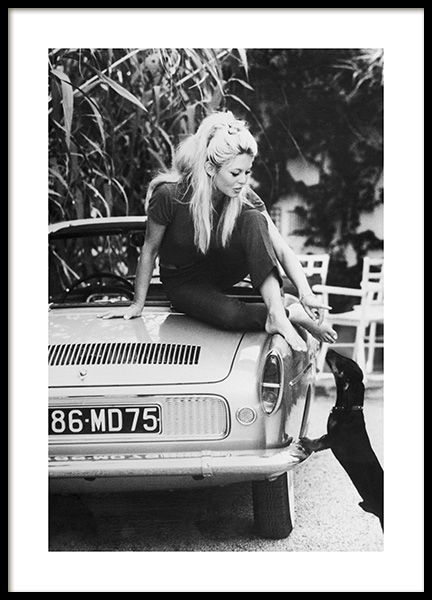 Brigitte Bardot Poster nel gruppo Poster / Bianco e nero  presso Desenio AB (11977)