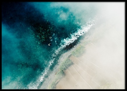 Beach and Sea Aerial Poster nel gruppo Poster / Natura / Quadri tropicale presso Desenio AB (12063)