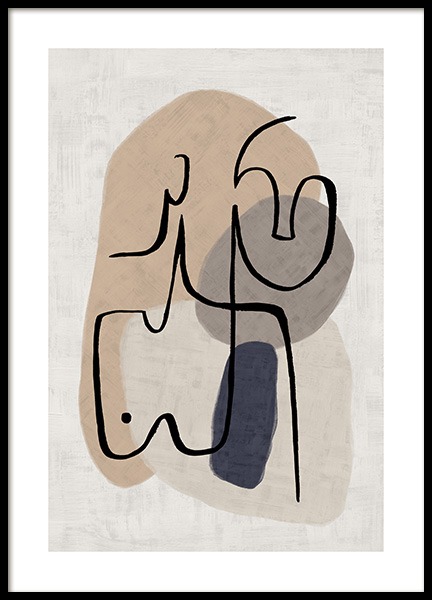 Abstract Line Art No5 Poster nel gruppo Poster / Arte presso Desenio AB (13282)