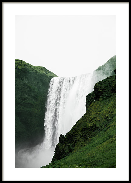 Skogafoss View Poster nel gruppo Poster / Natura presso Desenio AB (13355)