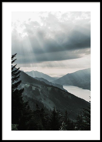 Alpine Sunset Poster nel gruppo Poster / Natura presso Desenio AB (13588)