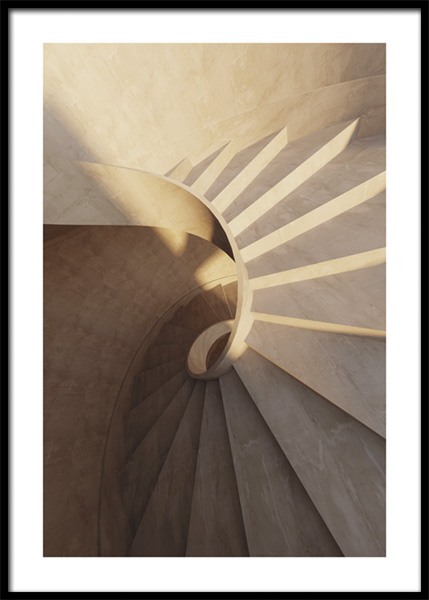 Spiral Staircase Poster nel gruppo Poster / Fotografia presso Desenio AB (14907)