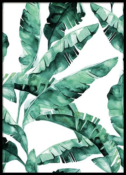 Banana Leaves Pattern Poster nel gruppo Poster / Arte presso Desenio AB (2285)