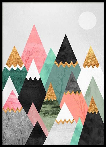 Pretty Mountains Poster nel gruppo Poster / Grafica presso Desenio AB (2379)