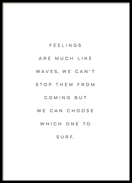 Feelings Poster nel gruppo Poster / Bianco e nero  presso Desenio AB (8302)