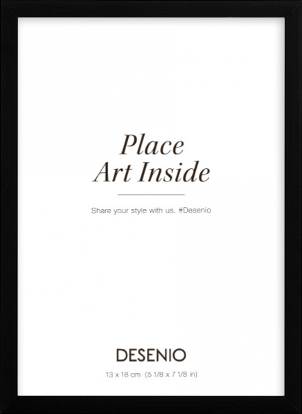 Cornice in metallo nera, 13x18