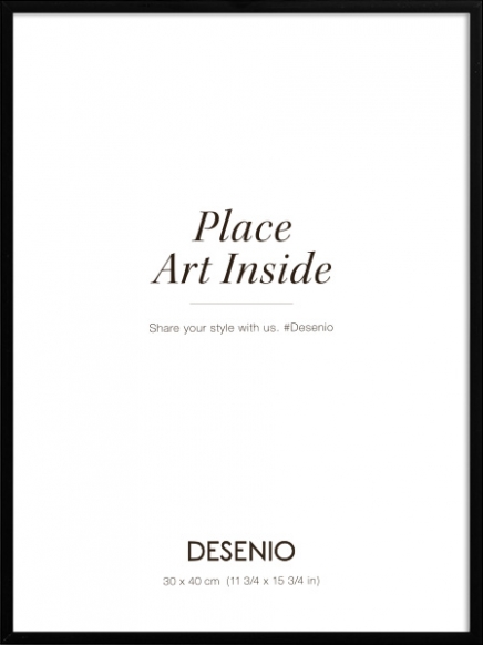 Cornice in metallo nera, 30x40