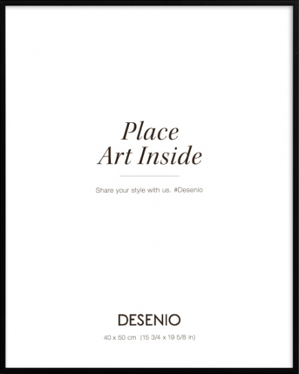Cornice in metallo nera, 40x50