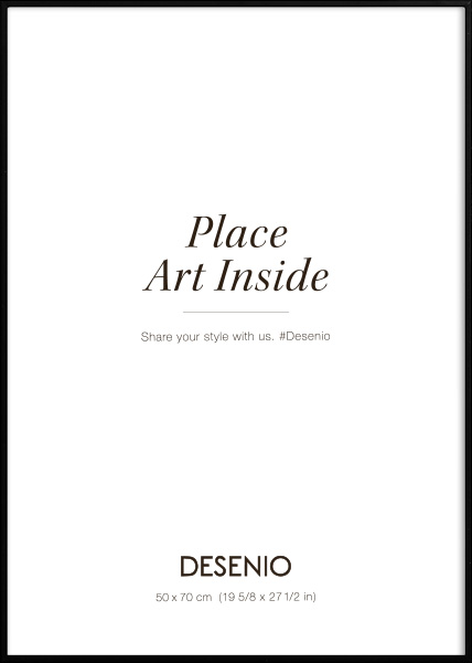 Cornice in metallo nera, 50x70