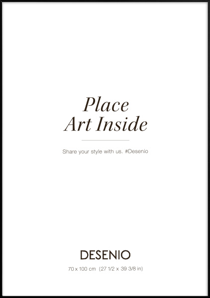 Cornice in metallo nera, 70x100