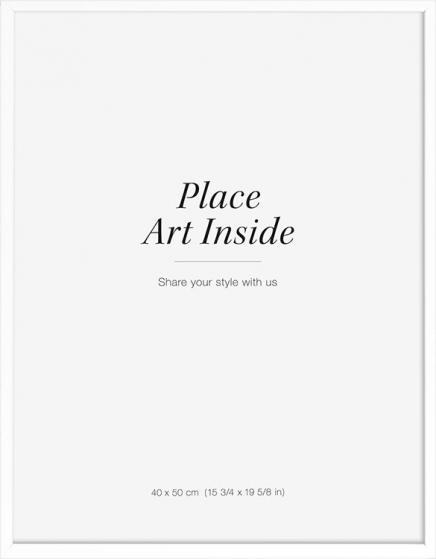 Cornice bianca, 40x50