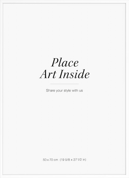 Cornice bianca, 50x70