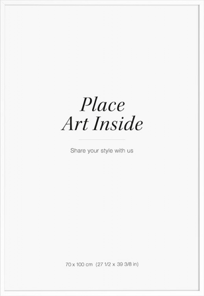 Cornice bianca, 70x100