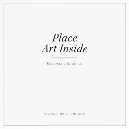 Cornice bianca, 50x50