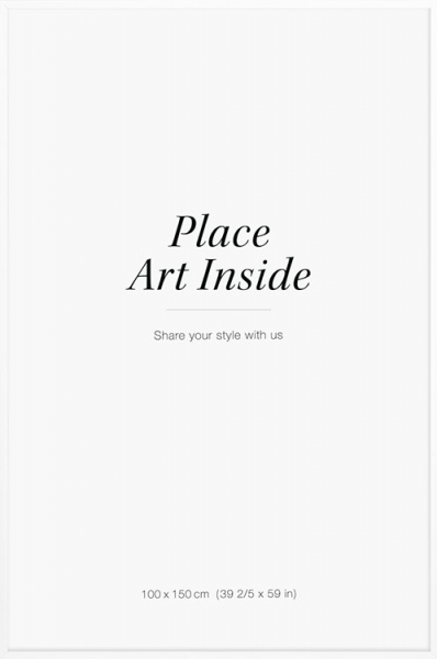 Cornice bianca, 100x150