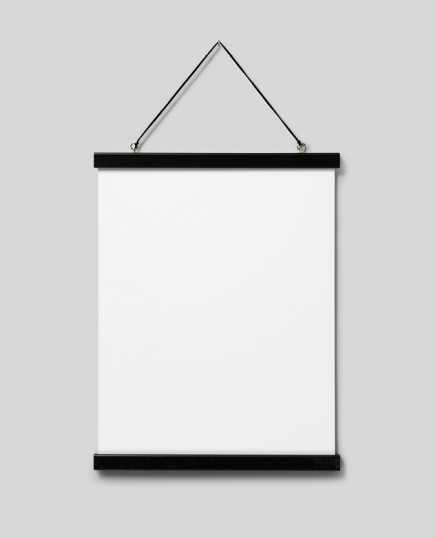Stecche per poster nero 31 cm, supporto magnetico