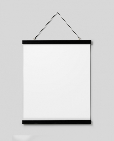Stecche per poster nero 41 cm, supporto magnetico