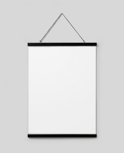 Stecche per poster nero 51 cm, supporto magnetico