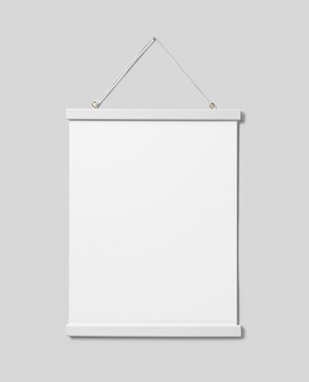 Stecche per poster bianco 31 cm, supporto magnetico