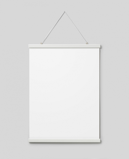Stecche per poster bianco 51 cm, supporto magnetico