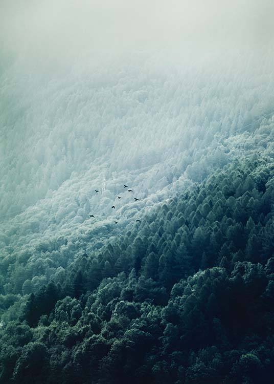 Foggy Mountainside Poster / Natura presso Desenio AB (10089)