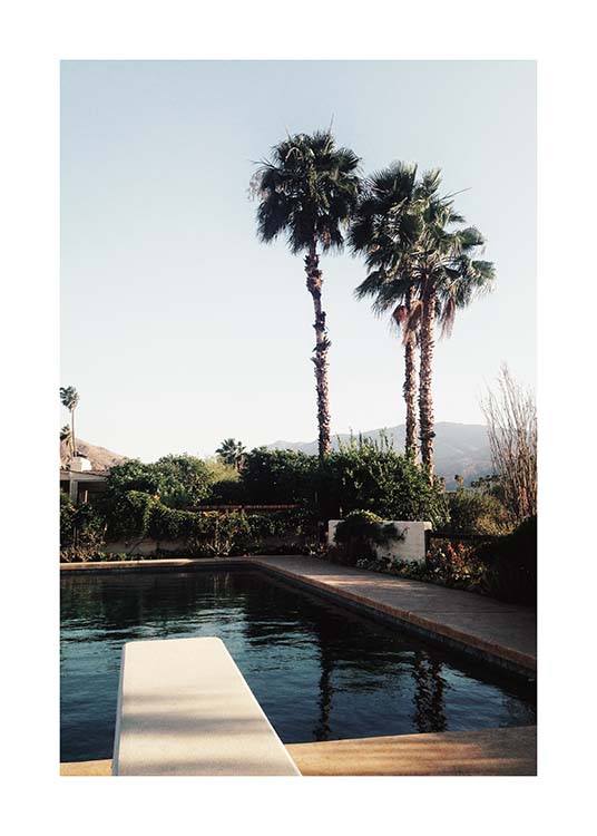 Palm Springs Pool Poster / Natura presso Desenio AB (10222)