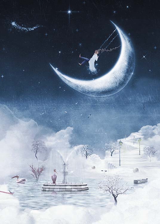 Foggy Winter Night Poster / Quadri per bambini presso Desenio AB (10277)