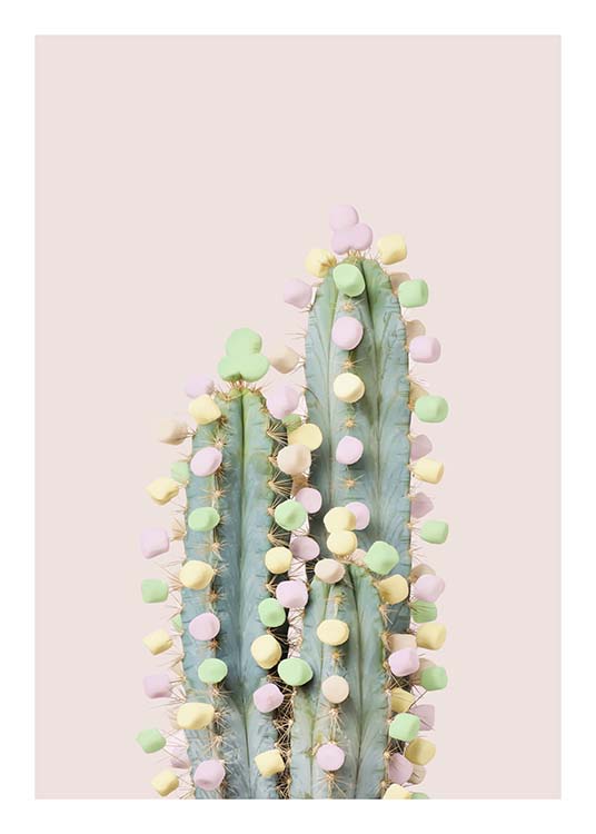Candy Cactus Poster / Quadri per bambini presso Desenio AB (10340)