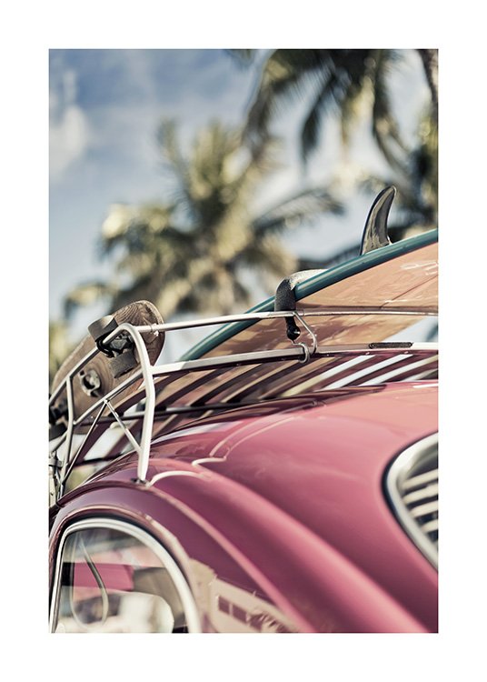 Vintage Surf Car Poster / Fotografia presso Desenio AB (10644)