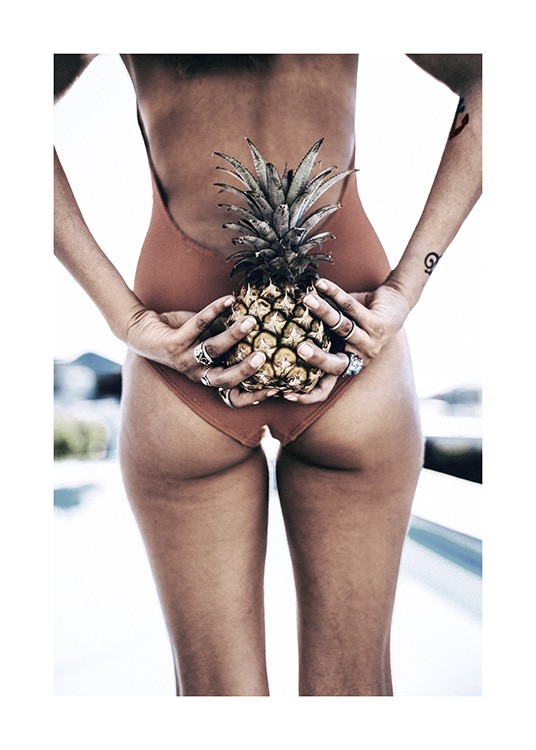 Pineapple Girl Poster / Fotografia presso Desenio AB (10662)