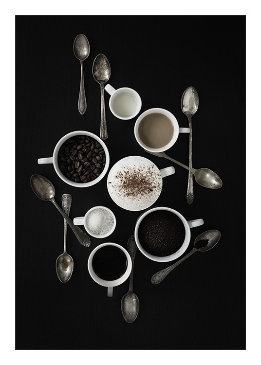 Coffee Still Life Poster