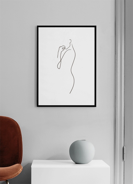 Curve Line Art Poster - Curve femminili - desenio.it