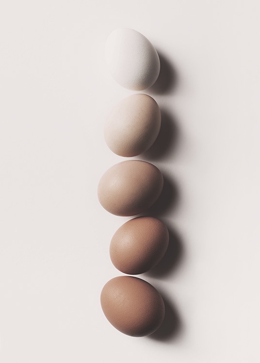 Eggs in a Row Poster / Poster per la cucina presso Desenio AB (10997)
