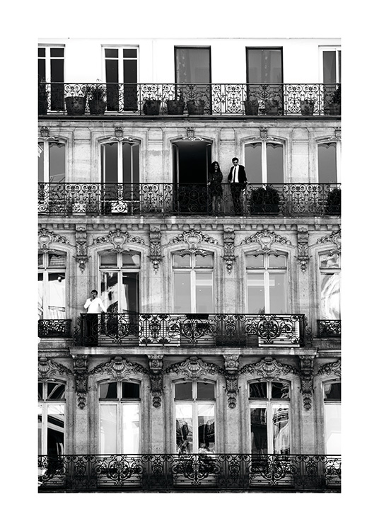 Balconies Poster / Bianco e nero  presso Desenio AB (11338)