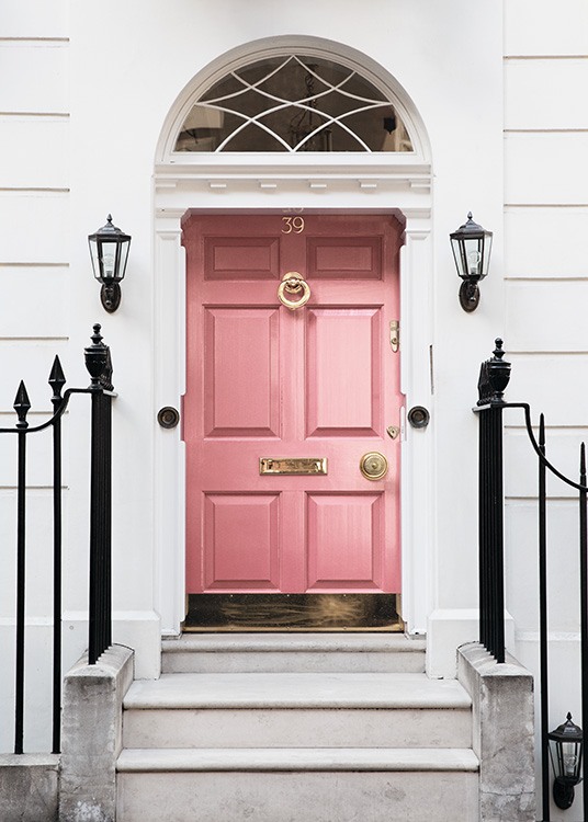 London Pink Door Poster / Fotografia presso Desenio AB (11368)