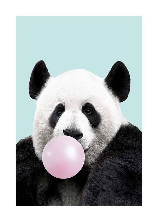 Bubblegum Panda Poster / Quadri per bambini presso Desenio AB (11770)
