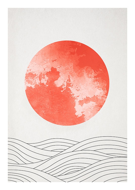 Coral Sunrise Poster / Arte presso Desenio AB (12244)