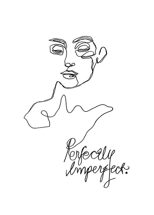 Imperfect Line Art Poster / Illustrazioni presso Desenio AB (12359)