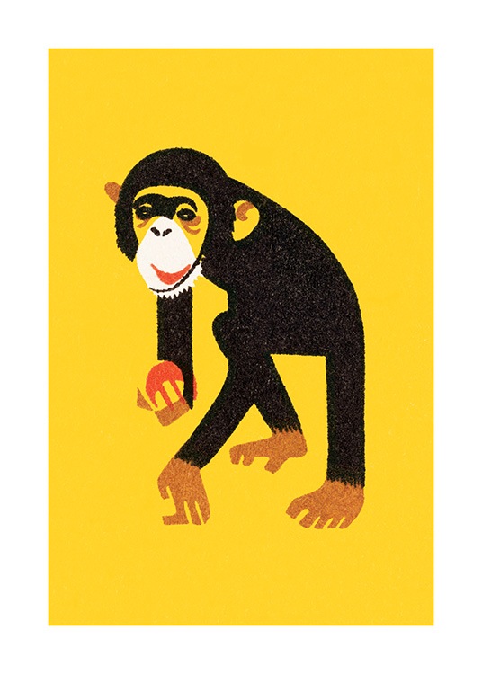Vintage Monkey Poster / Quadri per bambini presso Desenio AB (12468)