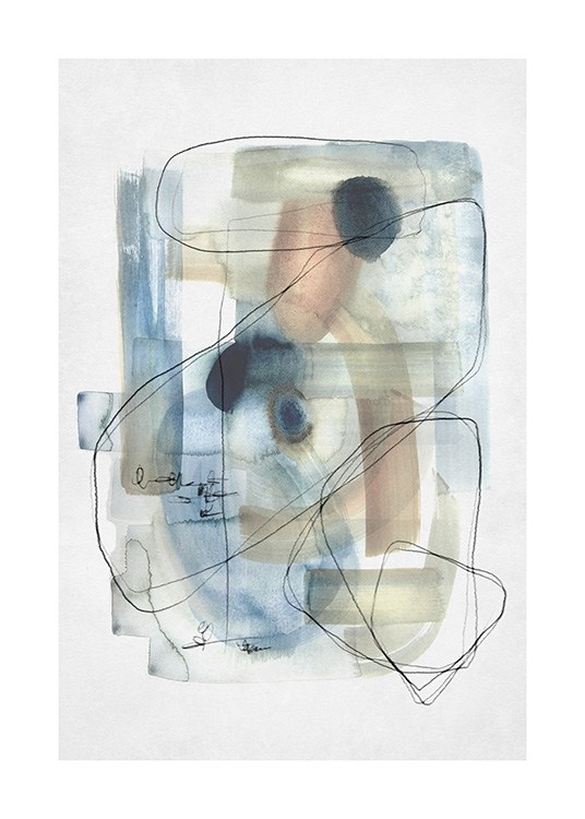 Abstract Calm No1 Poster / Arte astratta presso Desenio AB (13673)