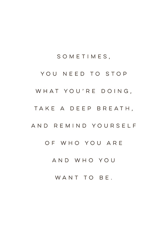 Take a Deep Breath Poster