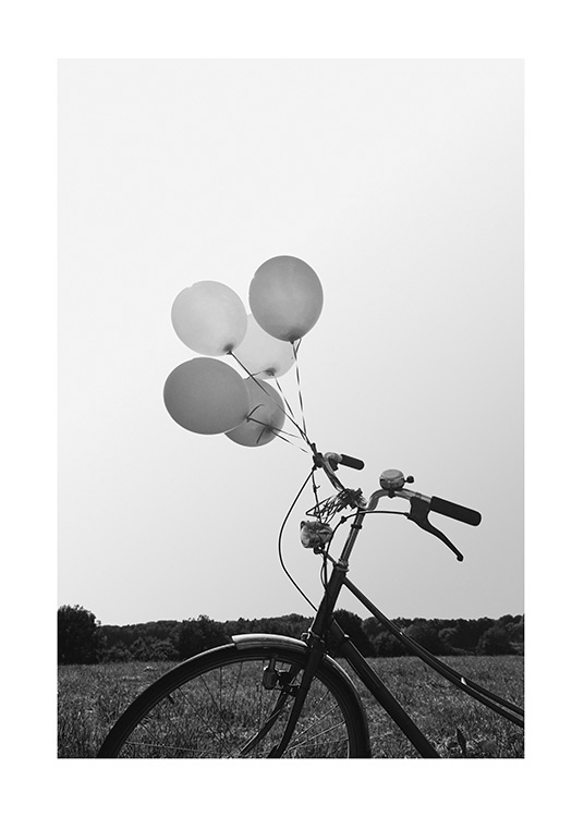 Balloon Bike Poster - Palloncini su una bicicletta - desenio.it