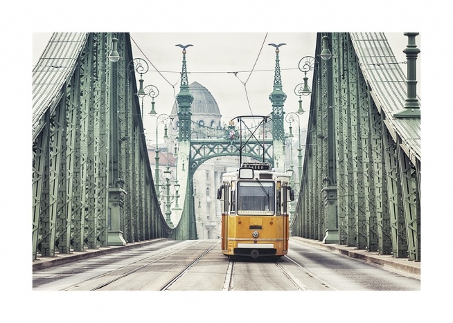 Budapest Tram Poster